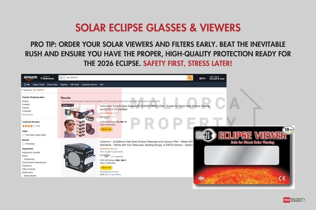Solar-eclipse glasses and Viewers